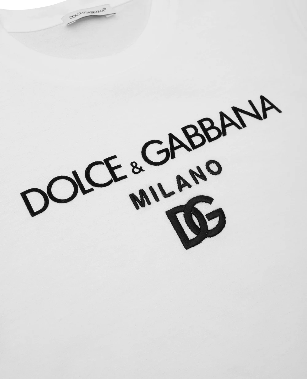 Детская футболка Dolce&Gabbana Kids L4JTDM-G7BME-S, белый цвет • Купить в интернет-магазине Kameron