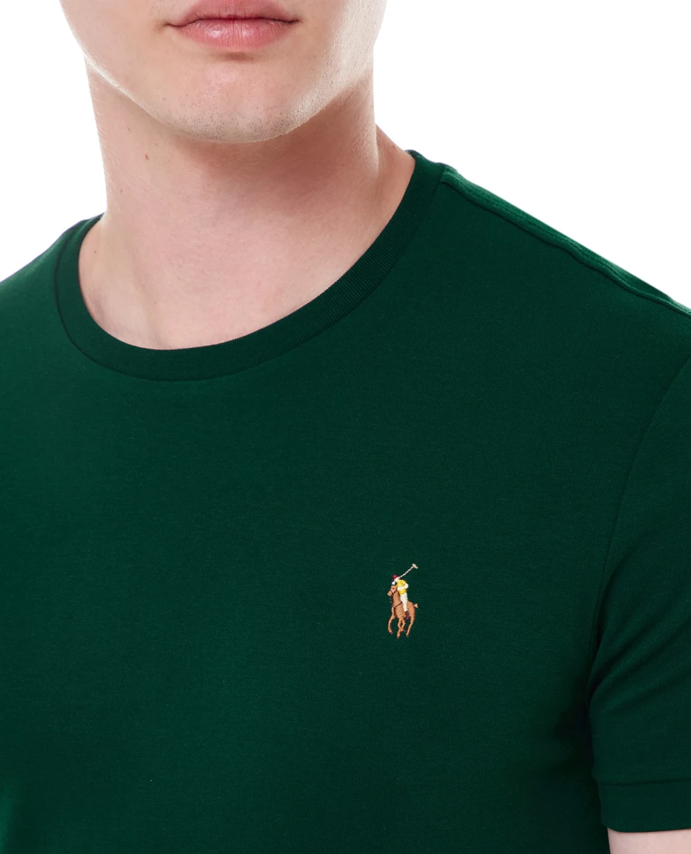 Футболка Polo Ralph Lauren 710740727070, зеленый цвет • Купить в интернет-магазине Kameron