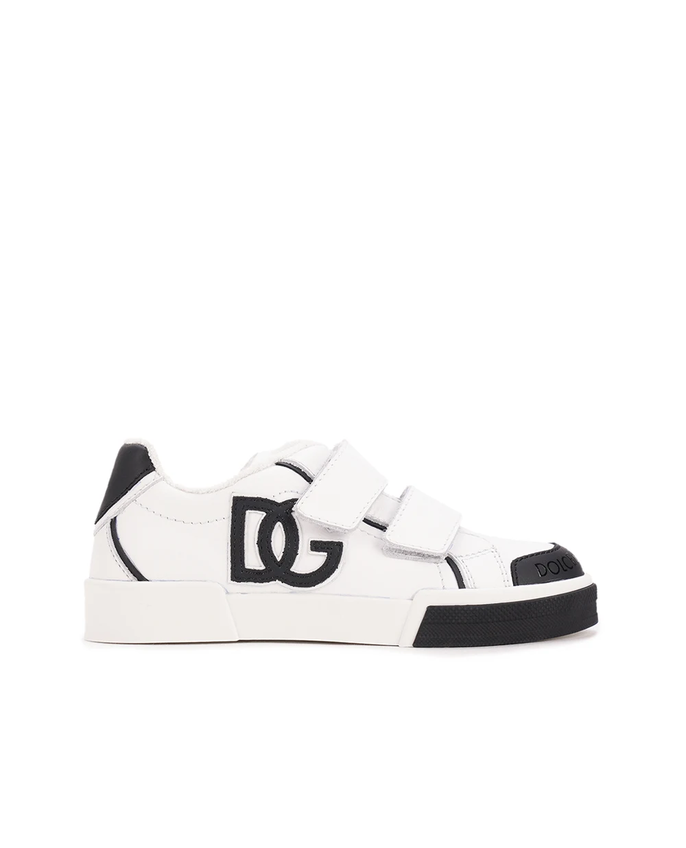 Дитячі шкіряні кеди Dolce&Gabbana Kids DA5133-A3394-M, білий колір • Купити в інтернет-магазині Kameron