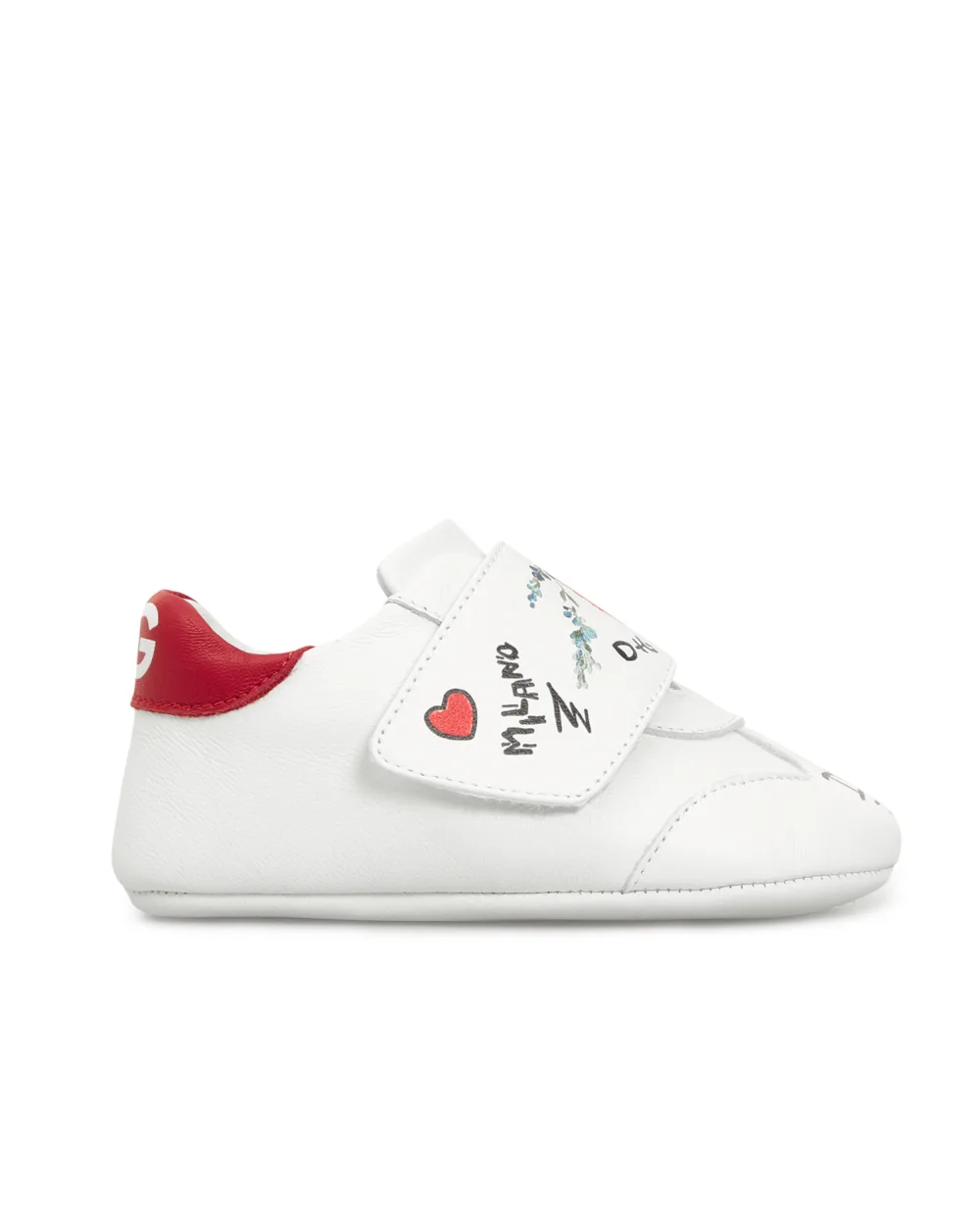 Пинетки Dolce&Gabbana Kids DK0109-AQ594, белый цвет • Купить в интернет-магазине Kameron