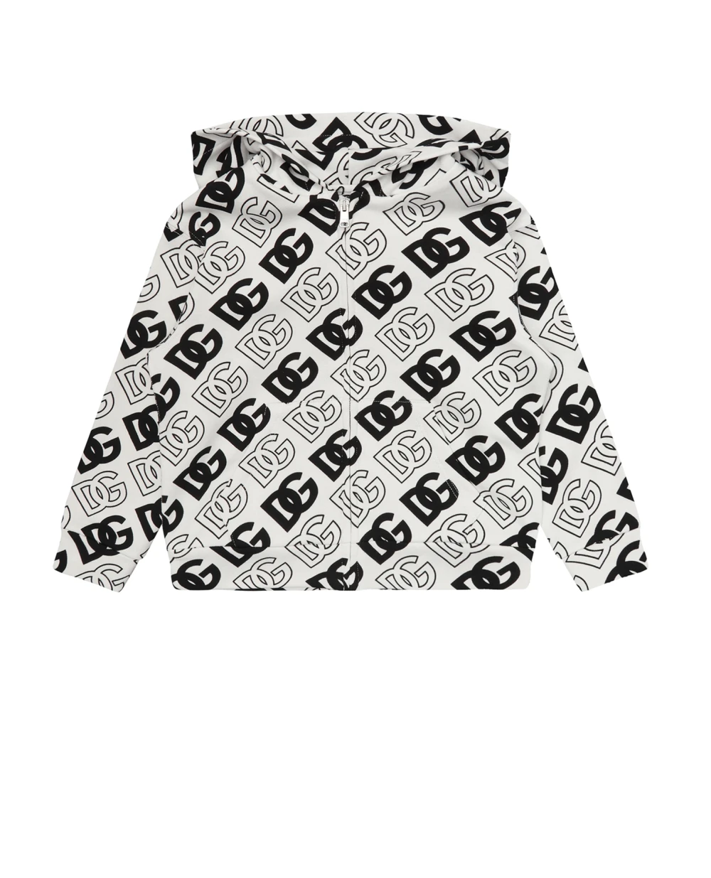 Детское худи (костюм) Dolce&Gabbana Kids L4JWCK-HS7KD-S, белый цвет • Купить в интернет-магазине Kameron