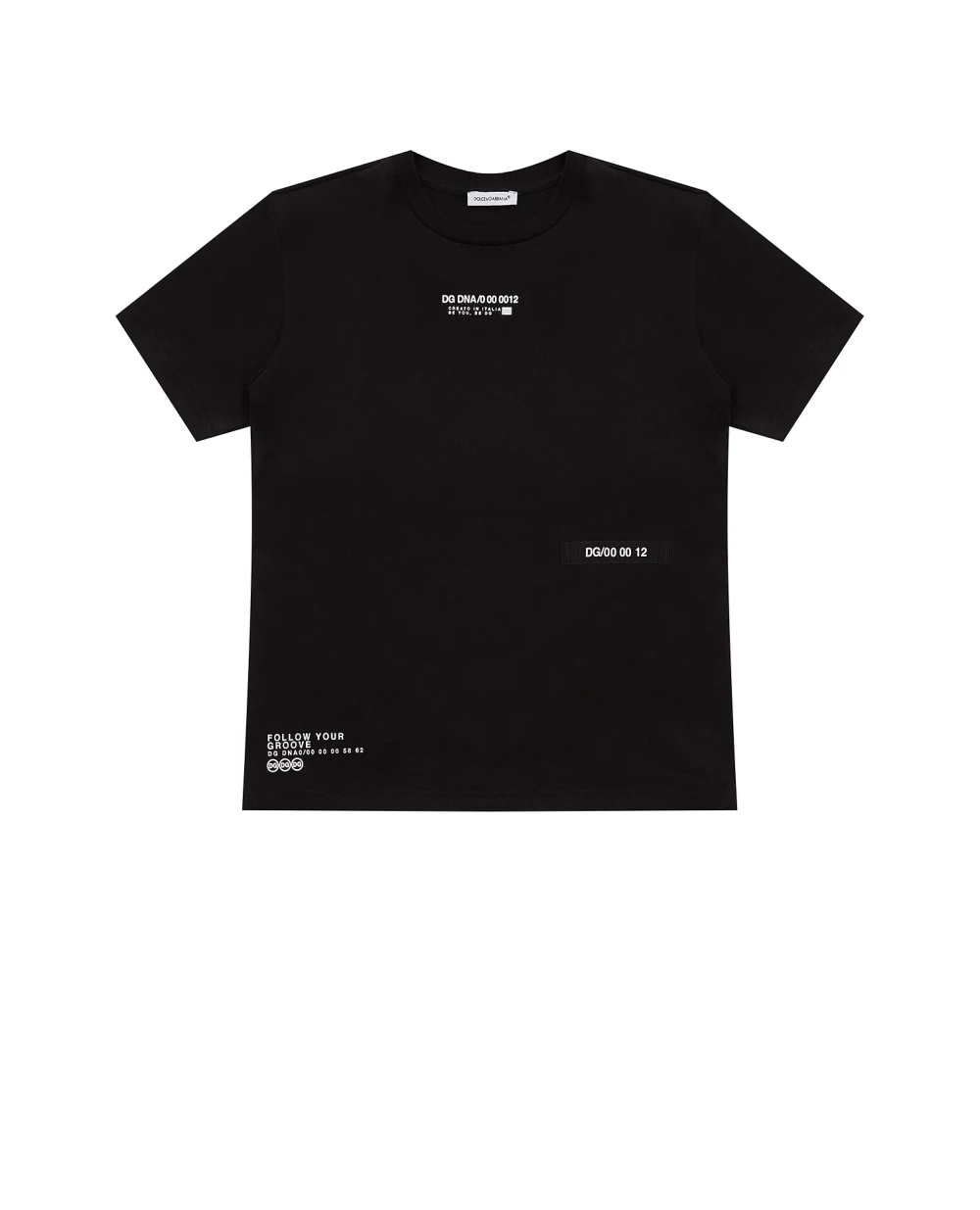 Футболка Dolce&Gabbana Kids L4JTCW-G7YGV-B, черный цвет • Купить в интернет-магазине Kameron