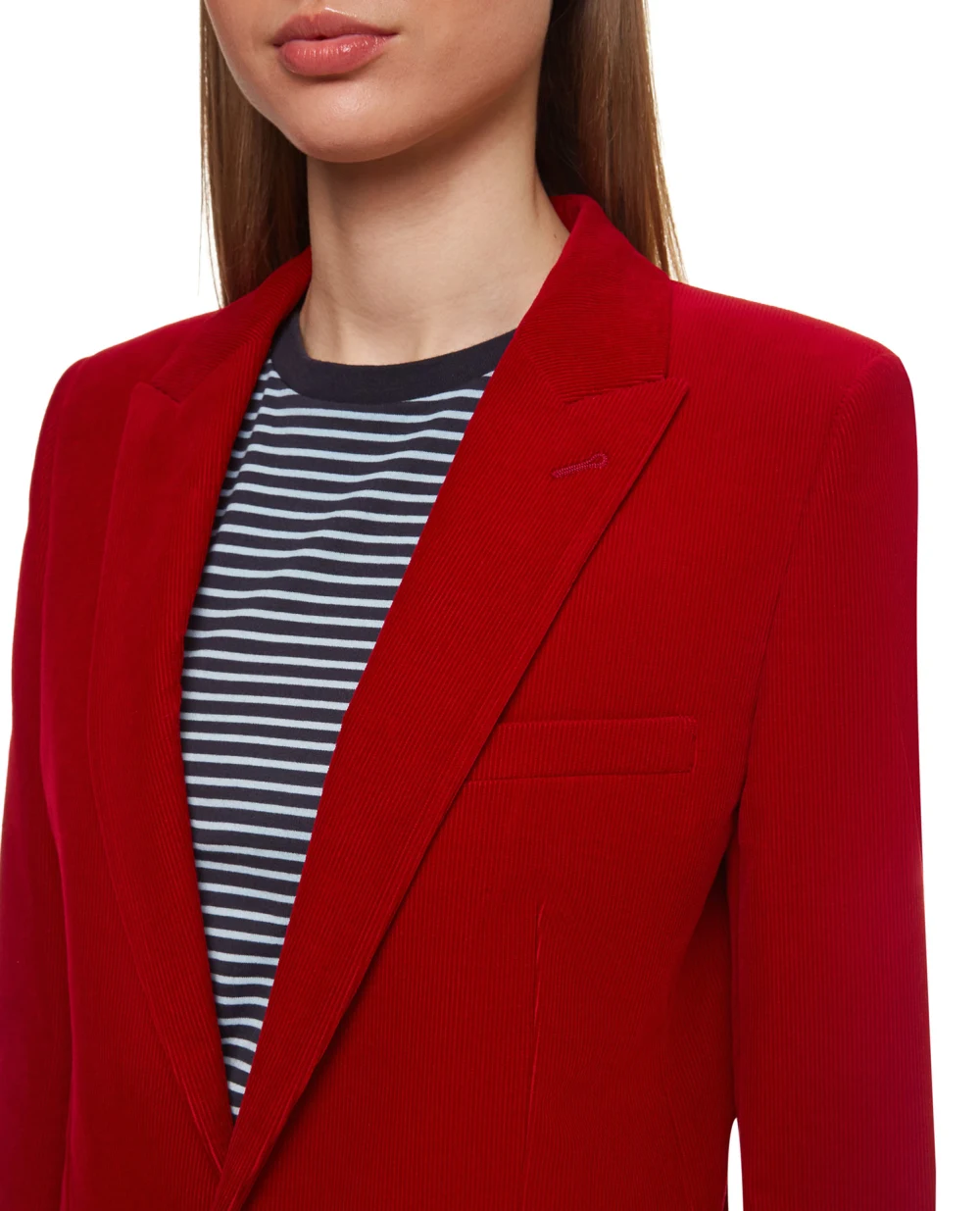 Вельветовый жакет Saint Laurent 632834-Y006R, красный цвет • Купить в интернет-магазине Kameron