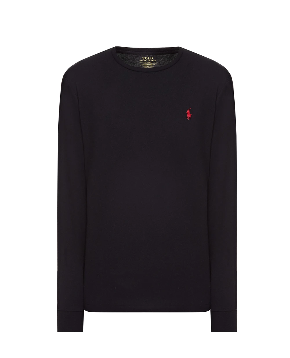 Лонгслив Polo Ralph Lauren 710671468001, черный цвет • Купить в интернет-магазине Kameron