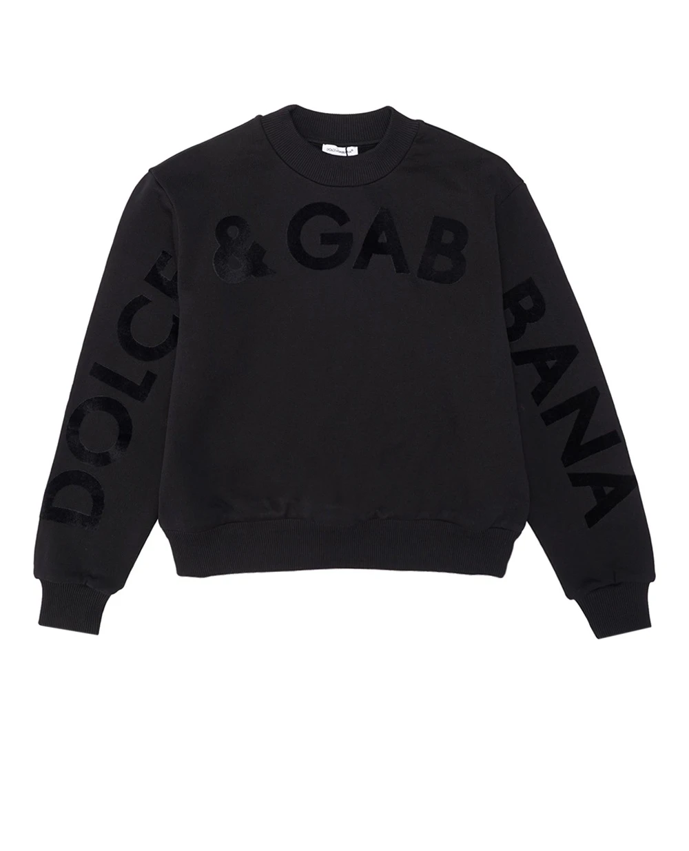 Детский свитшот (костюм) Dolce&Gabbana Kids L4JWHZ-G7K2C-B, черный цвет • Купить в интернет-магазине Kameron