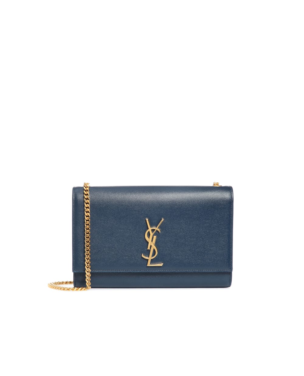 Кожаная сумка Kate Medium Saint Laurent 364021-BOW0J-SS19, синий цвет • Купить в интернет-магазине Kameron