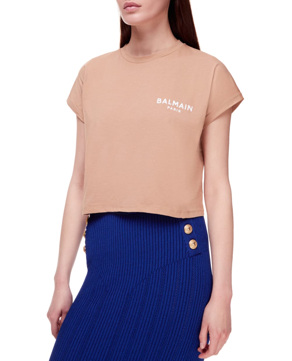 Футболка Balmain XF1EE005BB01, бежевый цвет • Купить в интернет-магазине Kameron