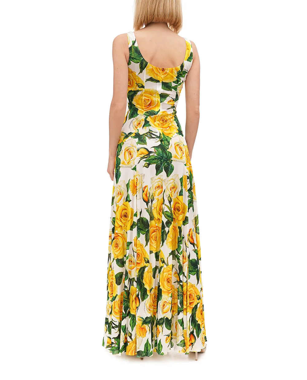 Сукня Dolce&Gabbana F6DAOT-FS8C3, жовтий колір • Купити в інтернет-магазині Kameron