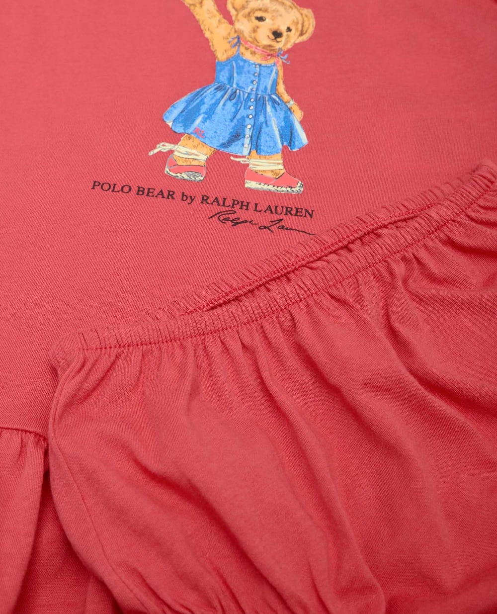 Детское платье Polo Bear Polo Ralph Lauren Kids 310790447001, красный цвет • Купить в интернет-магазине Kameron