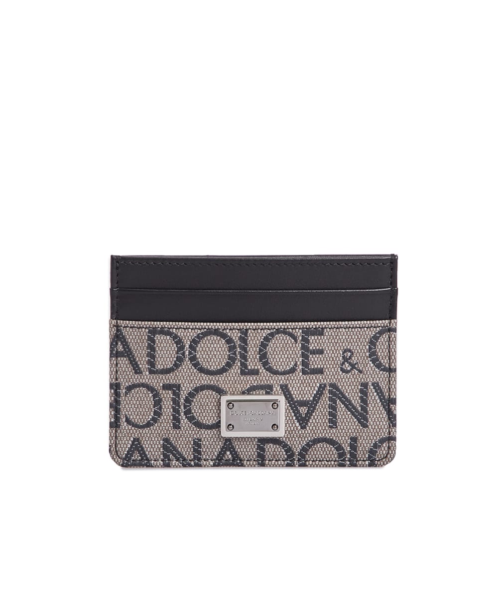 Кожаная визитница Dolce&Gabbana BP0330-AJ705, серый цвет • Купить в интернет-магазине Kameron