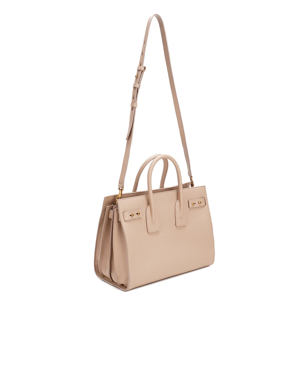 Кожаная сумка Sac De Jour Small Saint Laurent 717447-DTI0W, бежевый цвет • Купить в интернет-магазине Kameron