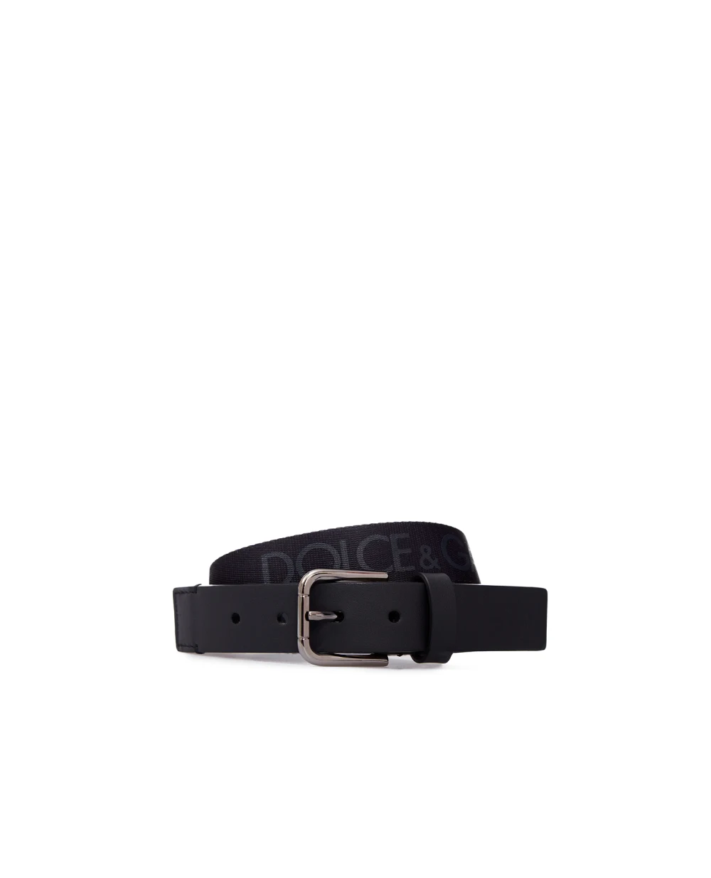 Детский кожаный ремень Dolce&Gabbana Kids EC0055-AK692, черный цвет • Купить в интернет-магазине Kameron