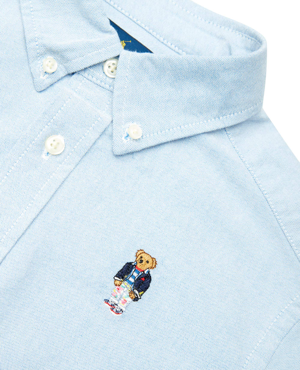 Детская рубашка Polo Ralph Lauren Kids 323858907001, голубой цвет • Купить в интернет-магазине Kameron