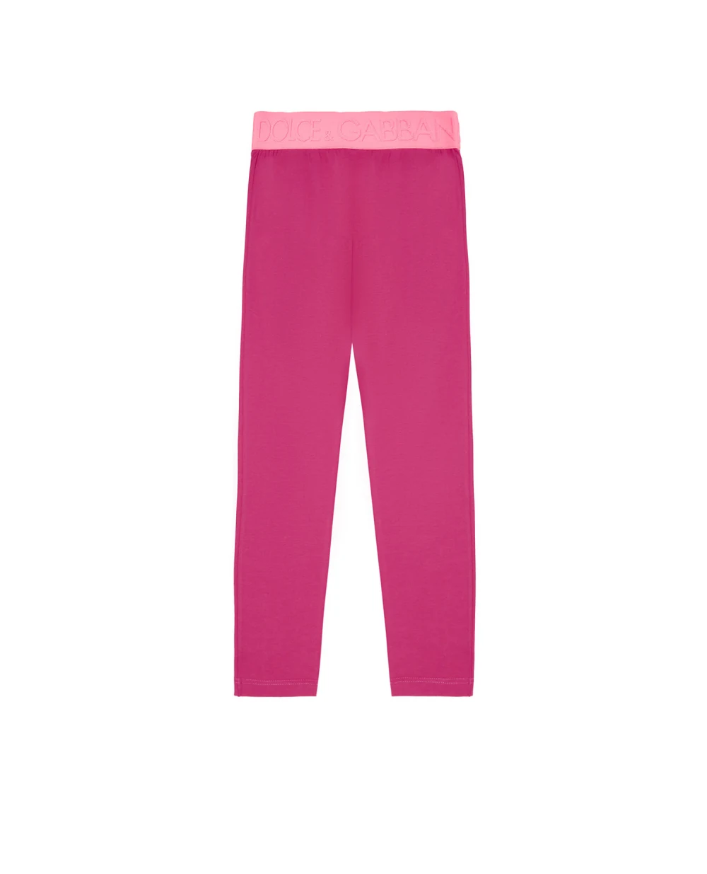 Детские леггинсы Dolce&Gabbana Kids L5JP3J-G7CD0-S, розовый цвет • Купить в интернет-магазине Kameron