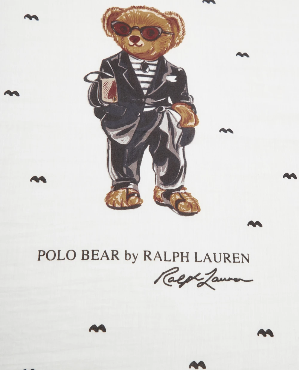 Платок Polo Bear Polo Ralph Lauren 455918250001, белый цвет • Купить в интернет-магазине Kameron