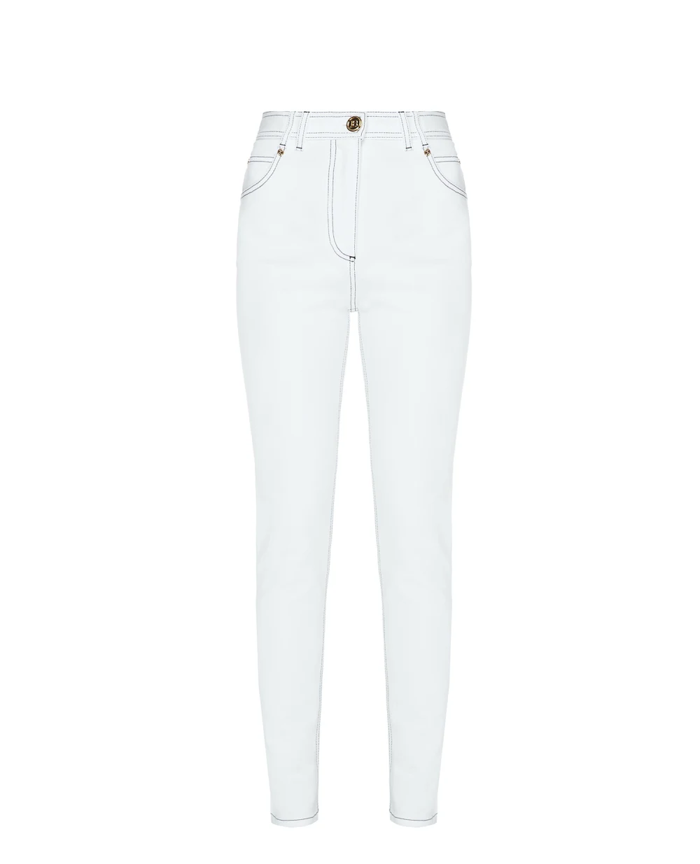 Джинсы Balmain VF15460D087, белый цвет • Купить в интернет-магазине Kameron