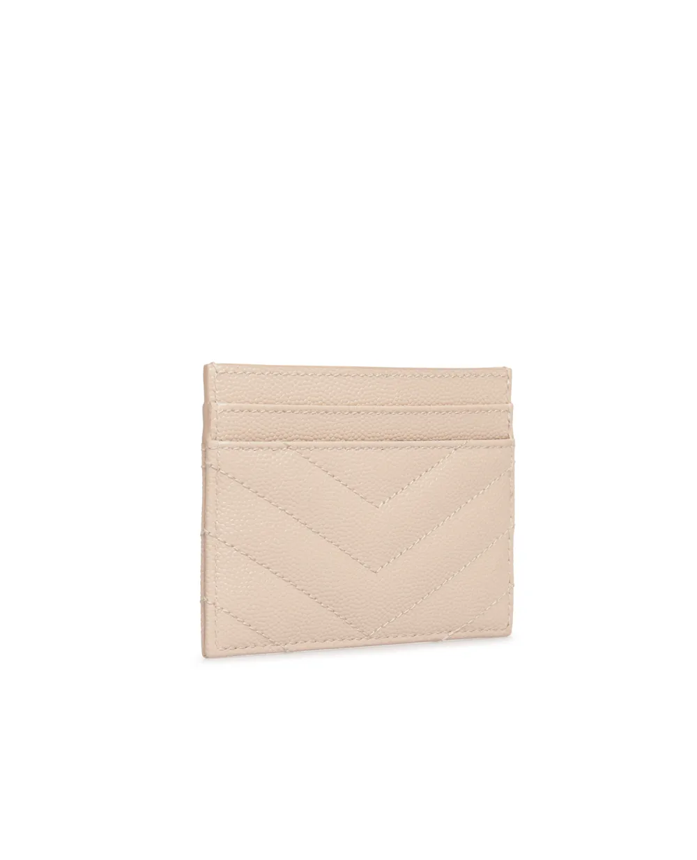 Кожаная визитница Monogram Saint Laurent 423291-BOW02, бежевый цвет • Купить в интернет-магазине Kameron