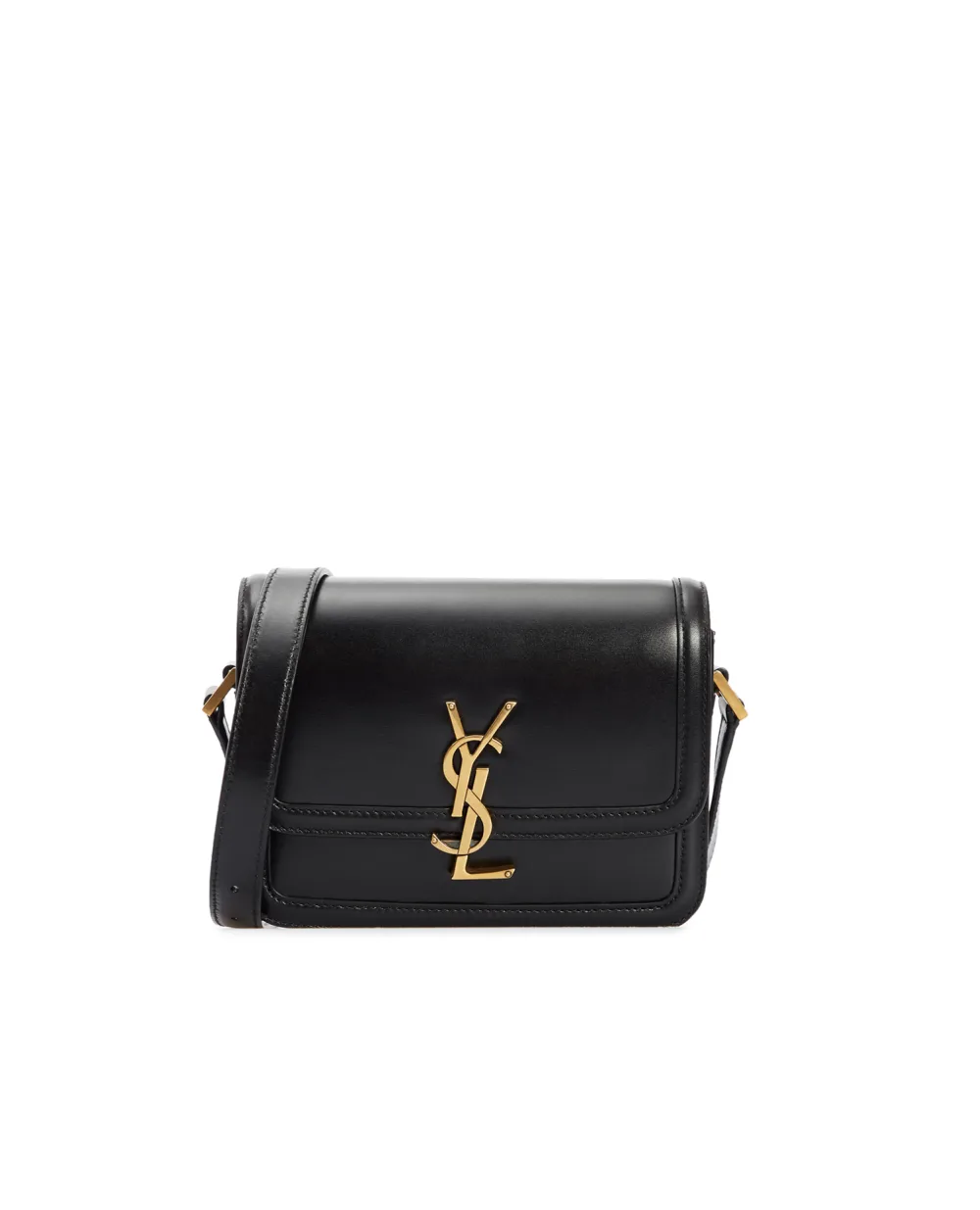 Кожаная сумка Solferino Small Saint Laurent 634306-0SX0W-, черный цвет • Купить в интернет-магазине Kameron