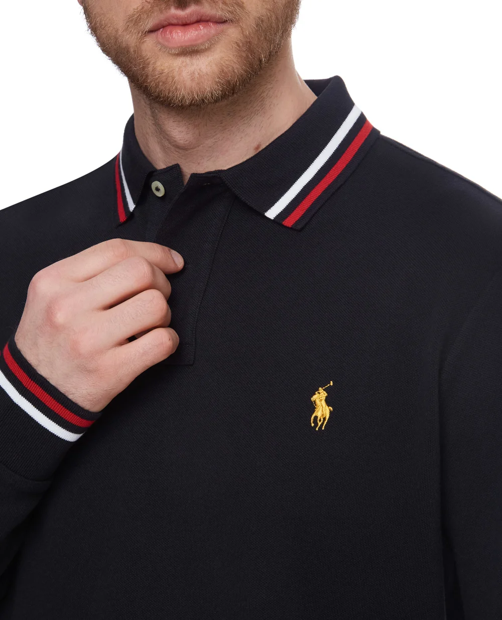 Поло Polo Ralph Lauren 710828370001, черный цвет • Купить в интернет-магазине Kameron