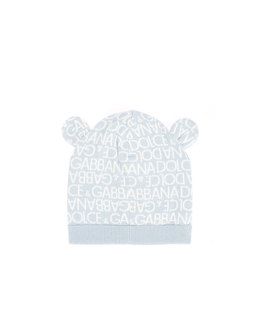 Детская шапка Dolce&Gabbana Kids LNKHA3-JFMU8, голубой цвет • Купить в интернет-магазине Kameron