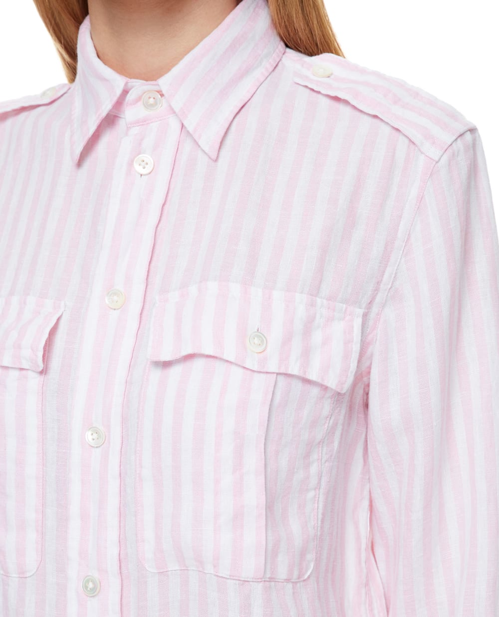 Льняная рубашка Polo Ralph Lauren 211842532001, разноцветный цвет • Купить в интернет-магазине Kameron