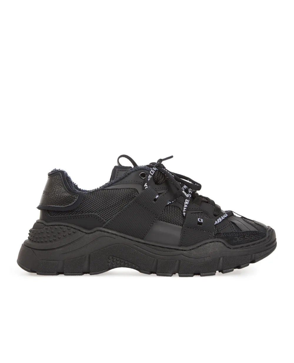 Детские кроссовки Dolce&Gabbana Kids DA5037-AQ669-M, черный цвет • Купить в интернет-магазине Kameron