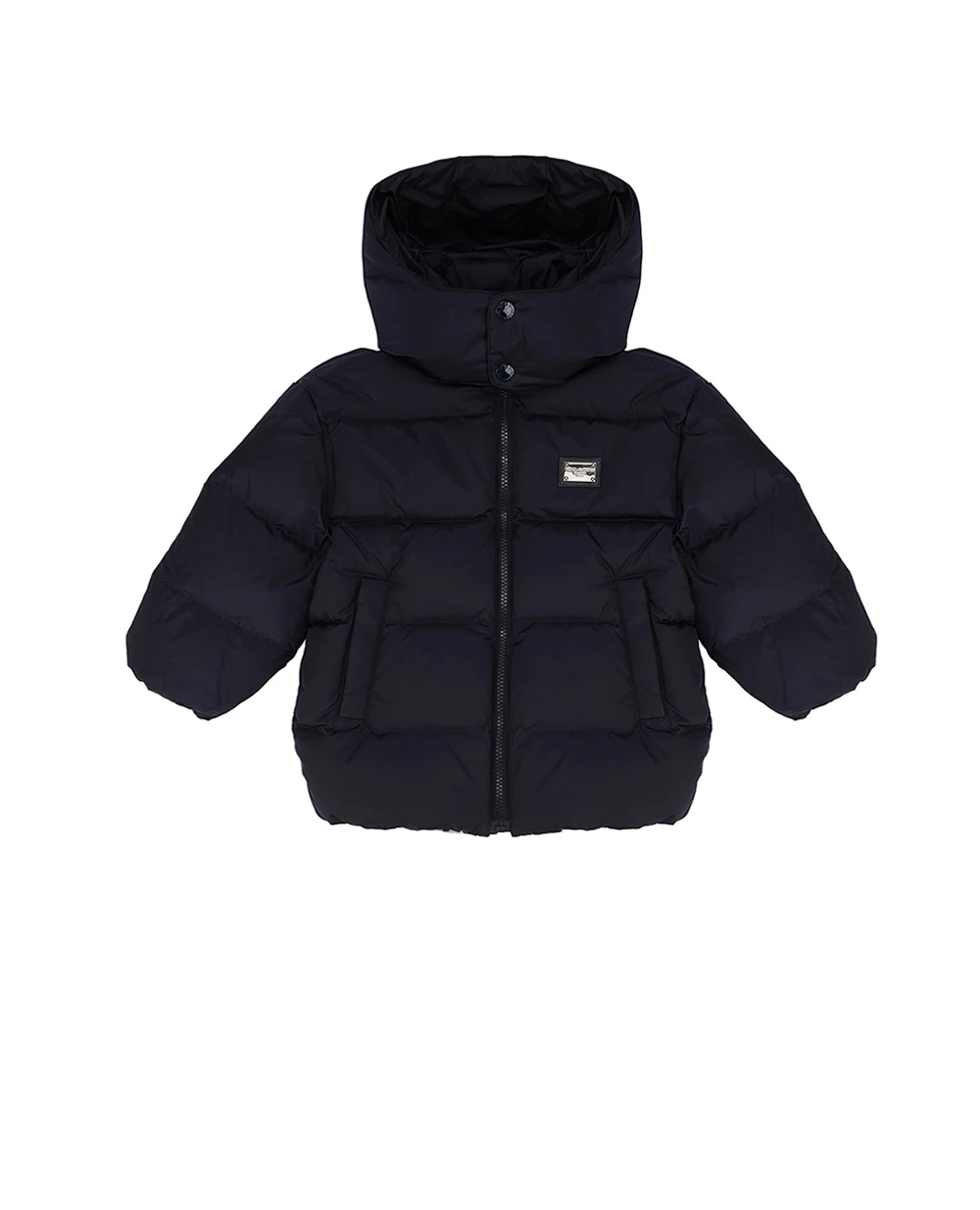 Детский пуховик Dolce&Gabbana Kids L4JB6T-G7NMN-B, черный цвет • Купить в интернет-магазине Kameron