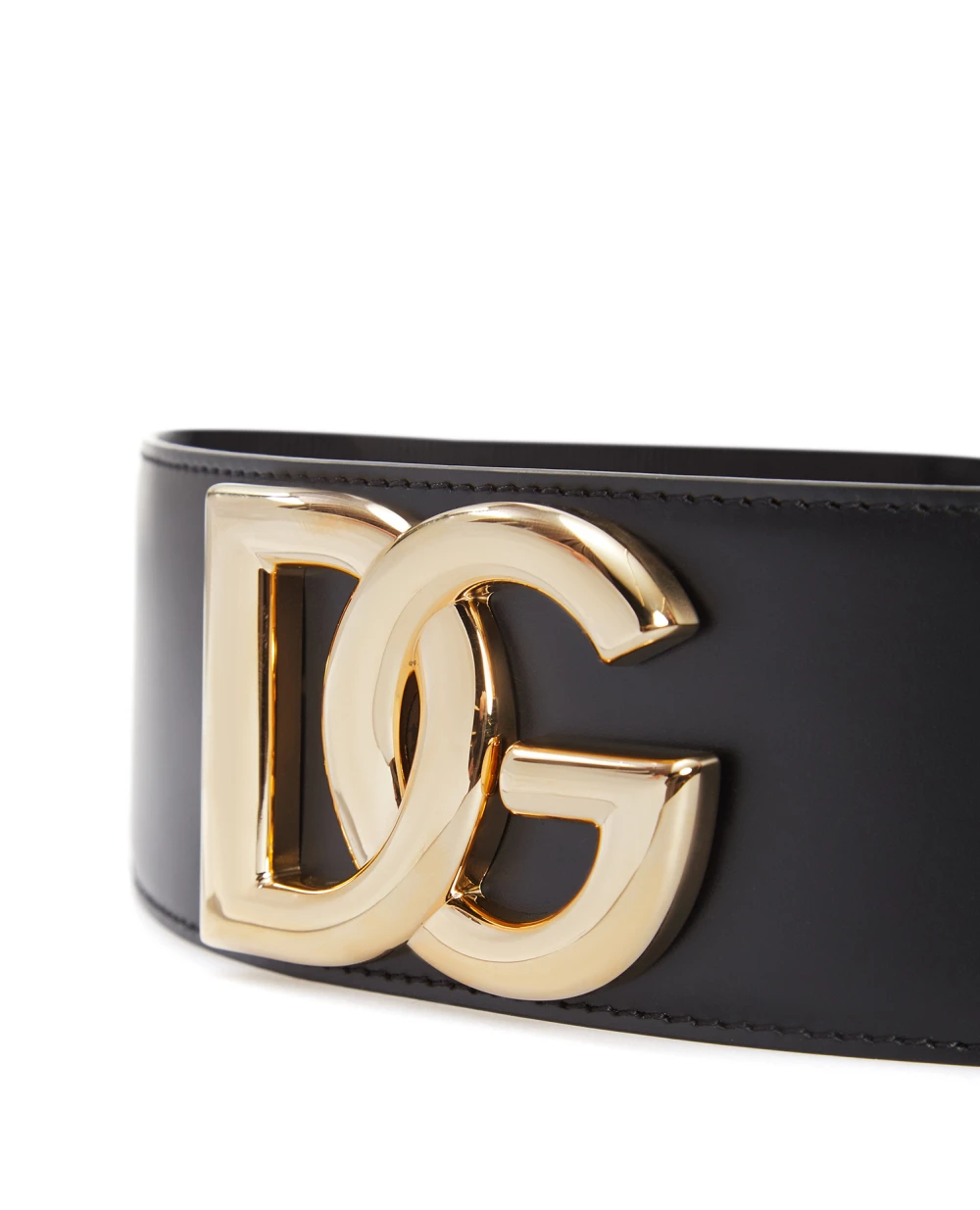 Кожаный ремень Dolce&Gabbana BE1461-AQ428, черный цвет • Купить в интернет-магазине Kameron