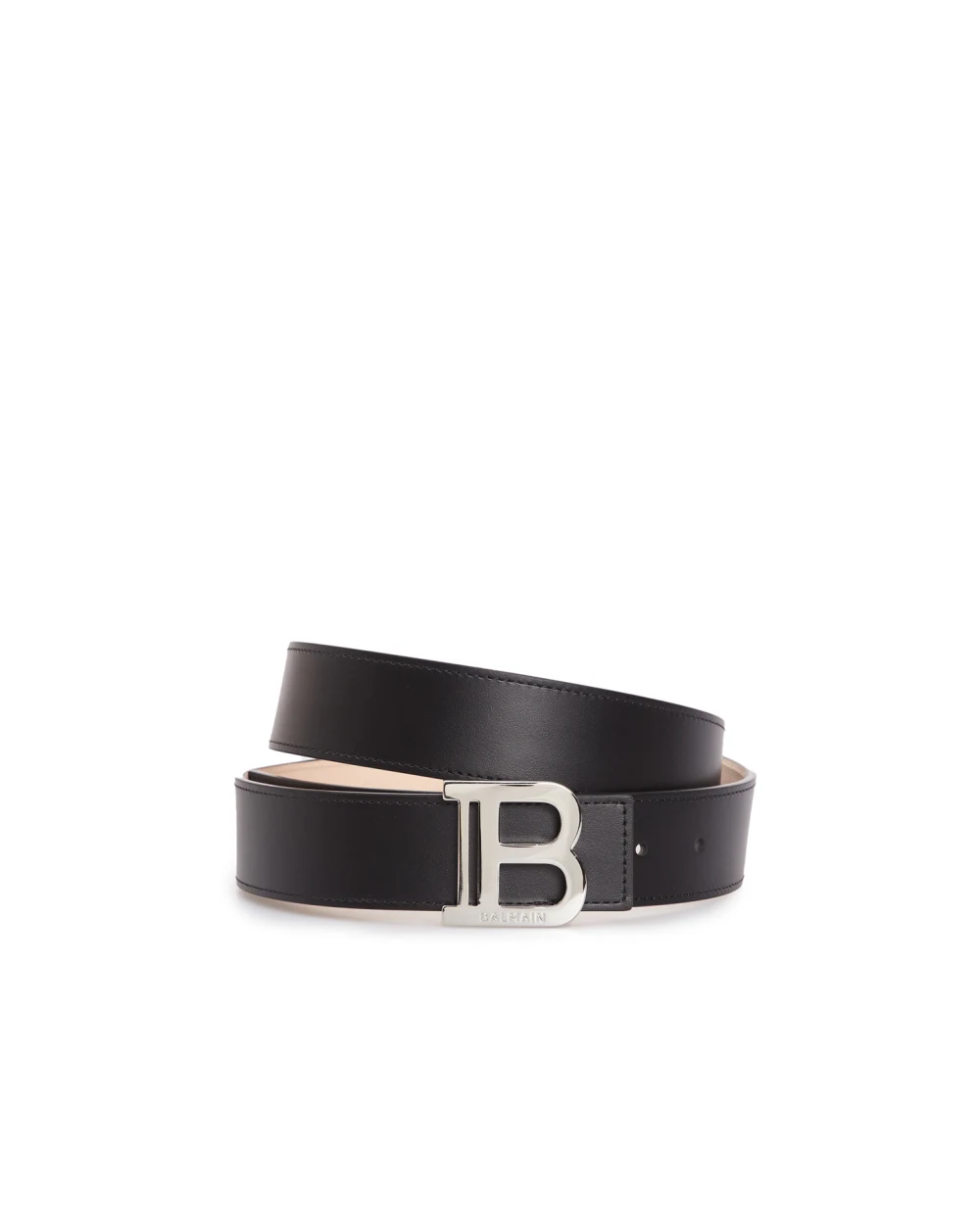 Кожаный ремень Balmain BM1WJ000LVTL, черный цвет • Купить в интернет-магазине Kameron