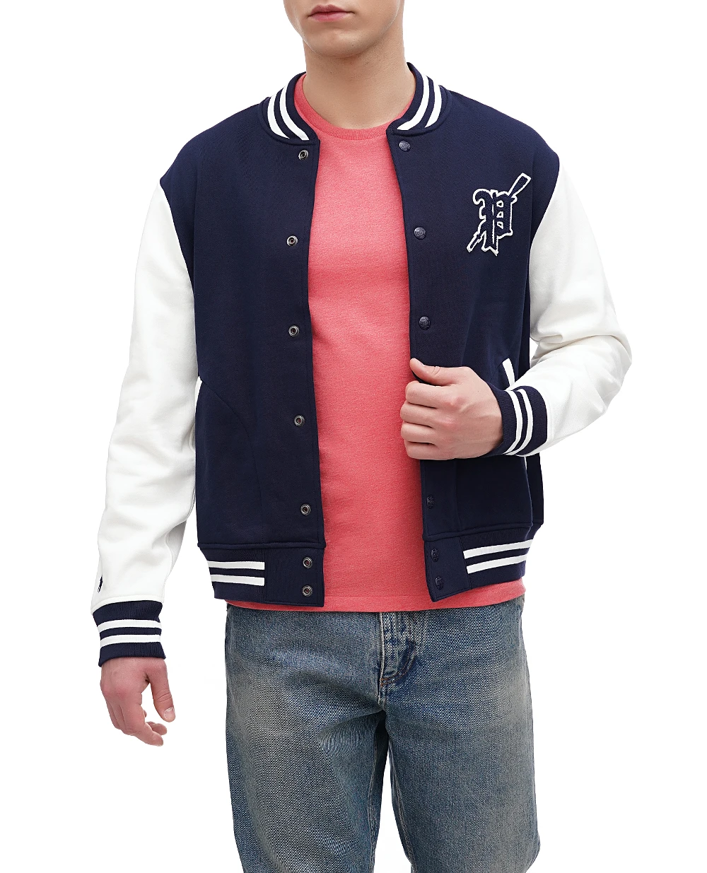 Бомбер Polo Ralph Lauren 710917913002, темно-синий цвет • Купить в интернет-магазине Kameron