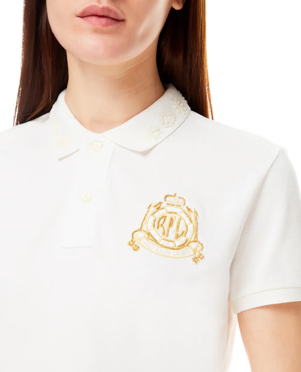 Поло Polo Ralph Lauren 211846879001, белый цвет • Купить в интернет-магазине Kameron