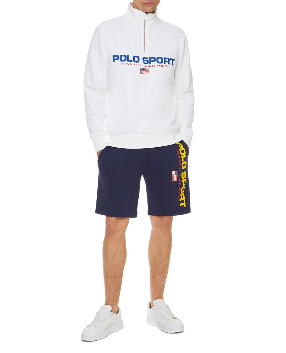 Спортивная кофта Polo Ralph Lauren 710835766002, белый цвет • Купить в интернет-магазине Kameron