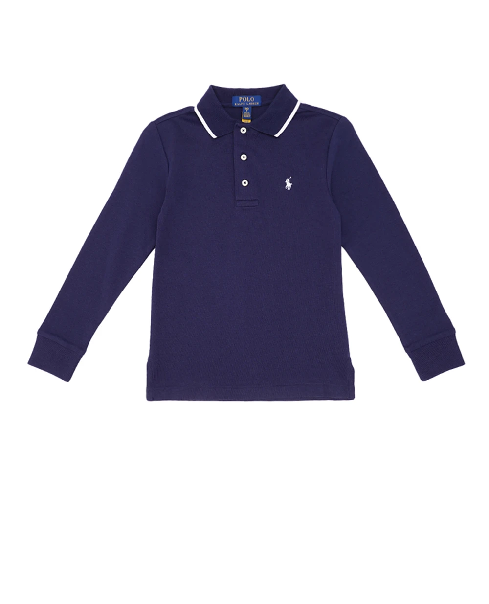 Детское хлопковое поло Polo Ralph Lauren Kids 323923026001, темно-синий цвет • Купить в интернет-магазине Kameron