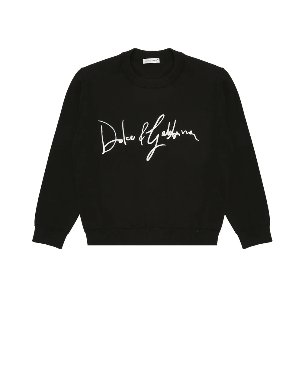 Шерстяной джемпер Dolce&Gabbana Kids L4KW69-JBVH4-B, черный цвет • Купить в интернет-магазине Kameron