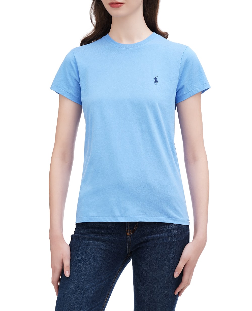 Футболка Polo Ralph Lauren 211898698022, голубой цвет • Купить в интернет-магазине Kameron