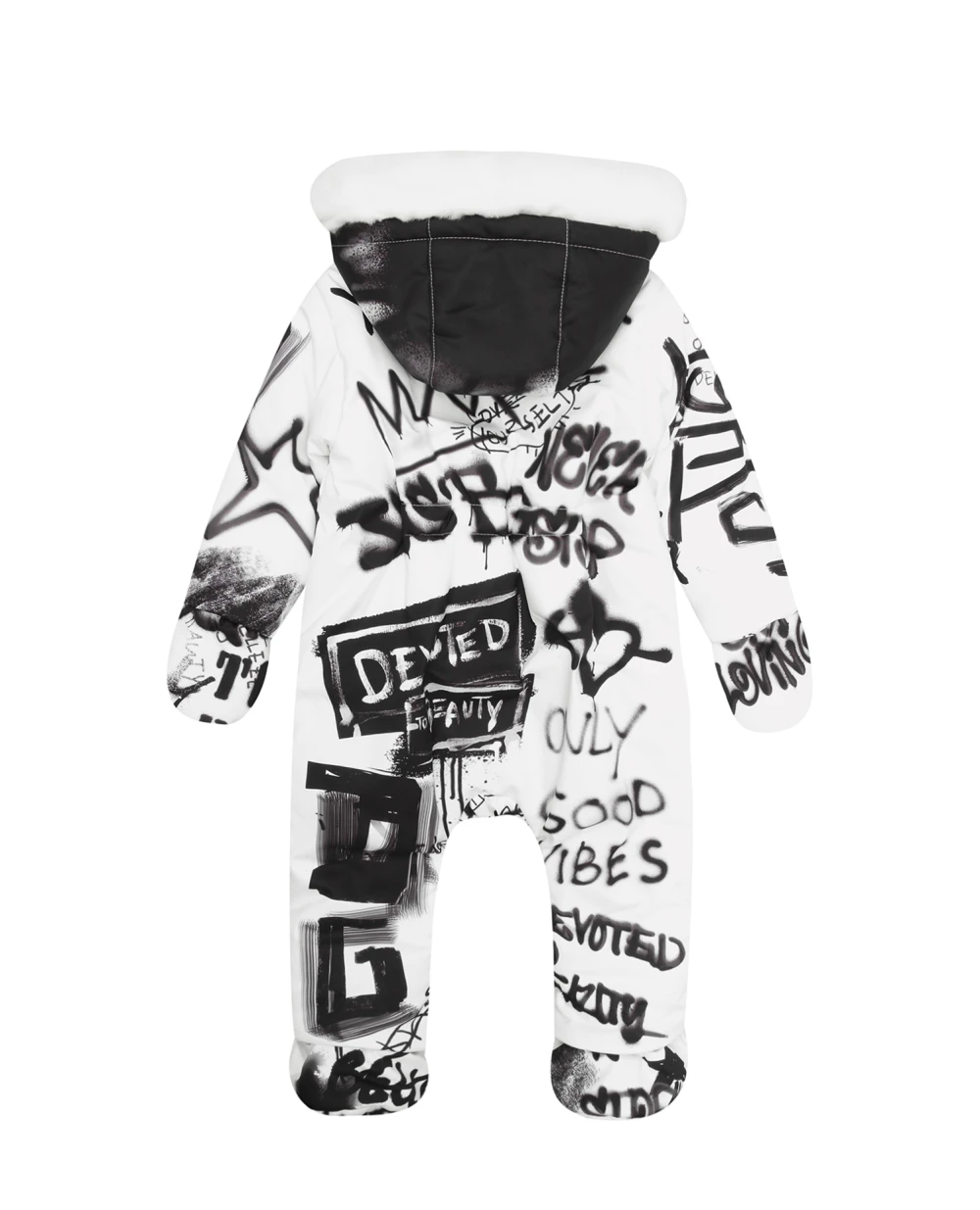 Комбинезон Dolce&Gabbana Kids L1JO2O-G7A6W, белый цвет • Купить в интернет-магазине Kameron