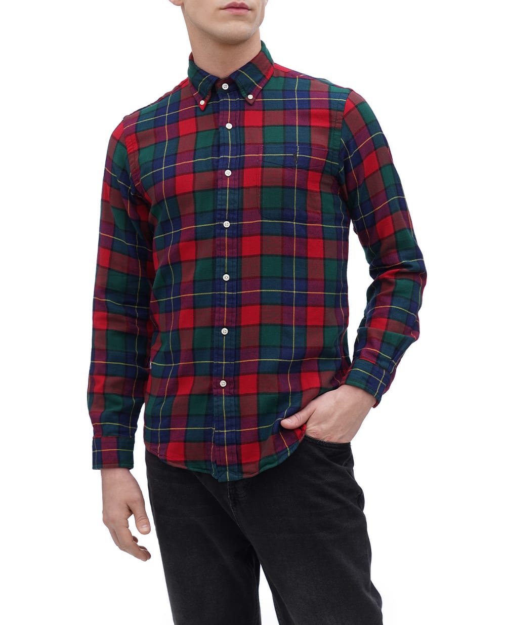 Рубашка Polo Ralph Lauren 710922250005, разноцветный цвет • Купить в интернет-магазине Kameron