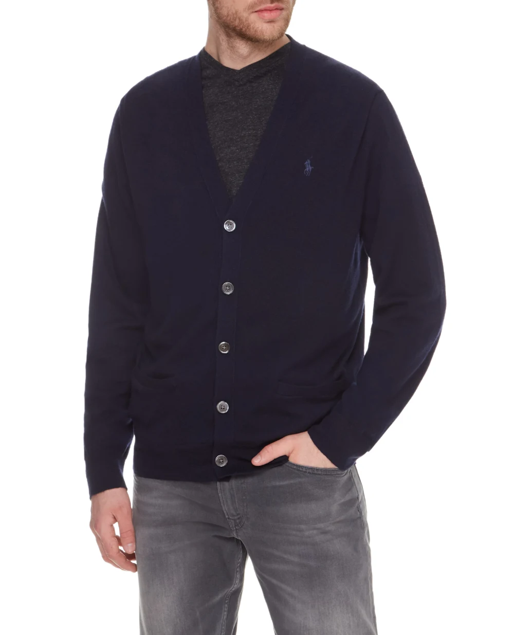 Шерстяной кардиган Polo Ralph Lauren 710722672001, синий цвет • Купить в интернет-магазине Kameron