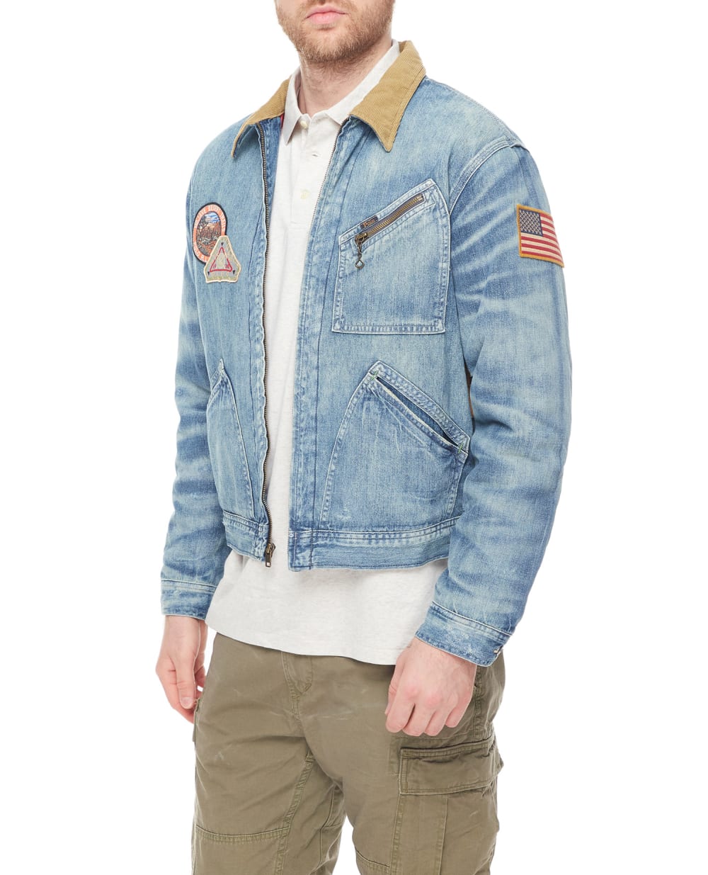 Джинсовая куртка Polo Ralph Lauren 710890026001, синий цвет • Купить в интернет-магазине Kameron