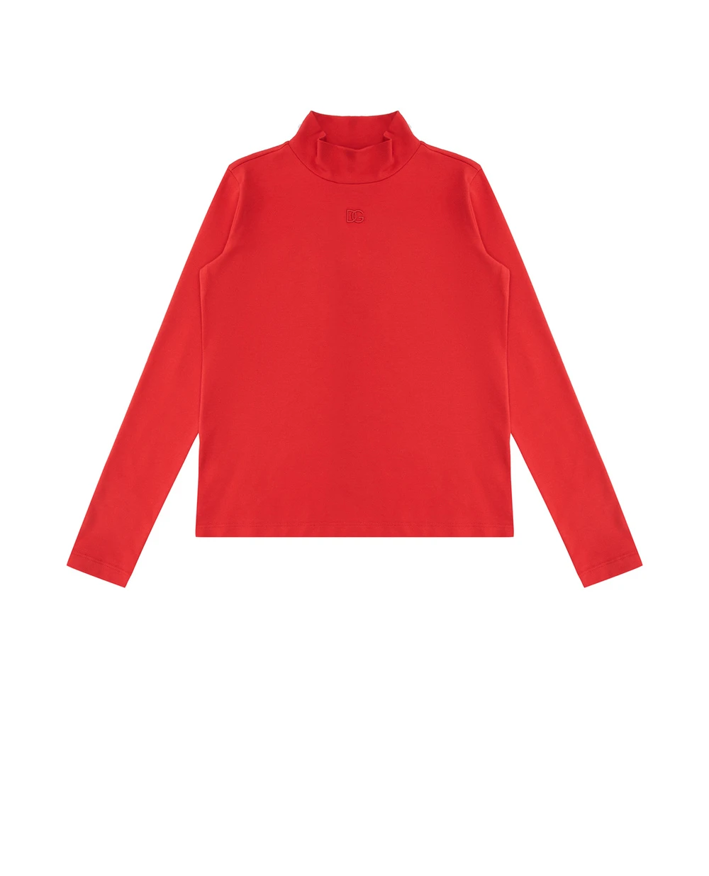 Детский трикотажный гольф Dolce&Gabbana Kids L5JTLE-G7JJ4-B-S, красный цвет • Купить в интернет-магазине Kameron