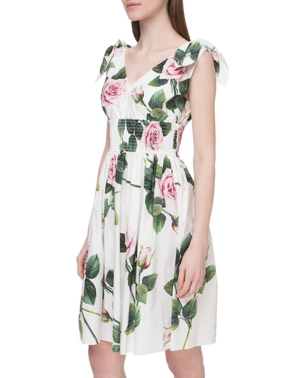 Платье Dolce&Gabbana F6I0AT-HS5FZ, белый цвет • Купить в интернет-магазине Kameron