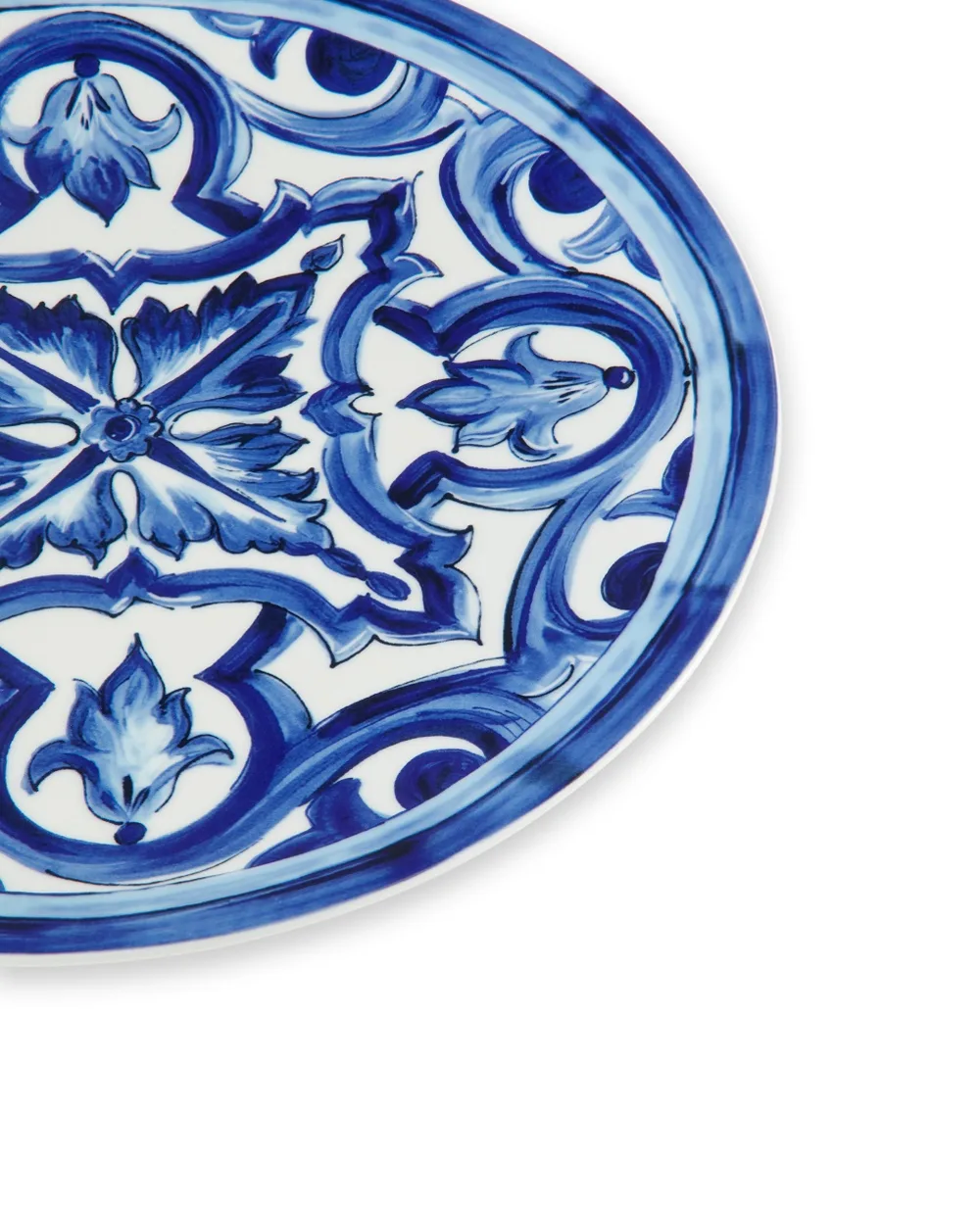 Сервировочная тарелка с принтом Blu Mediterraneo Dolce&Gabbana TC0010-TCA88, белый цвет • Купить в интернет-магазине Kameron