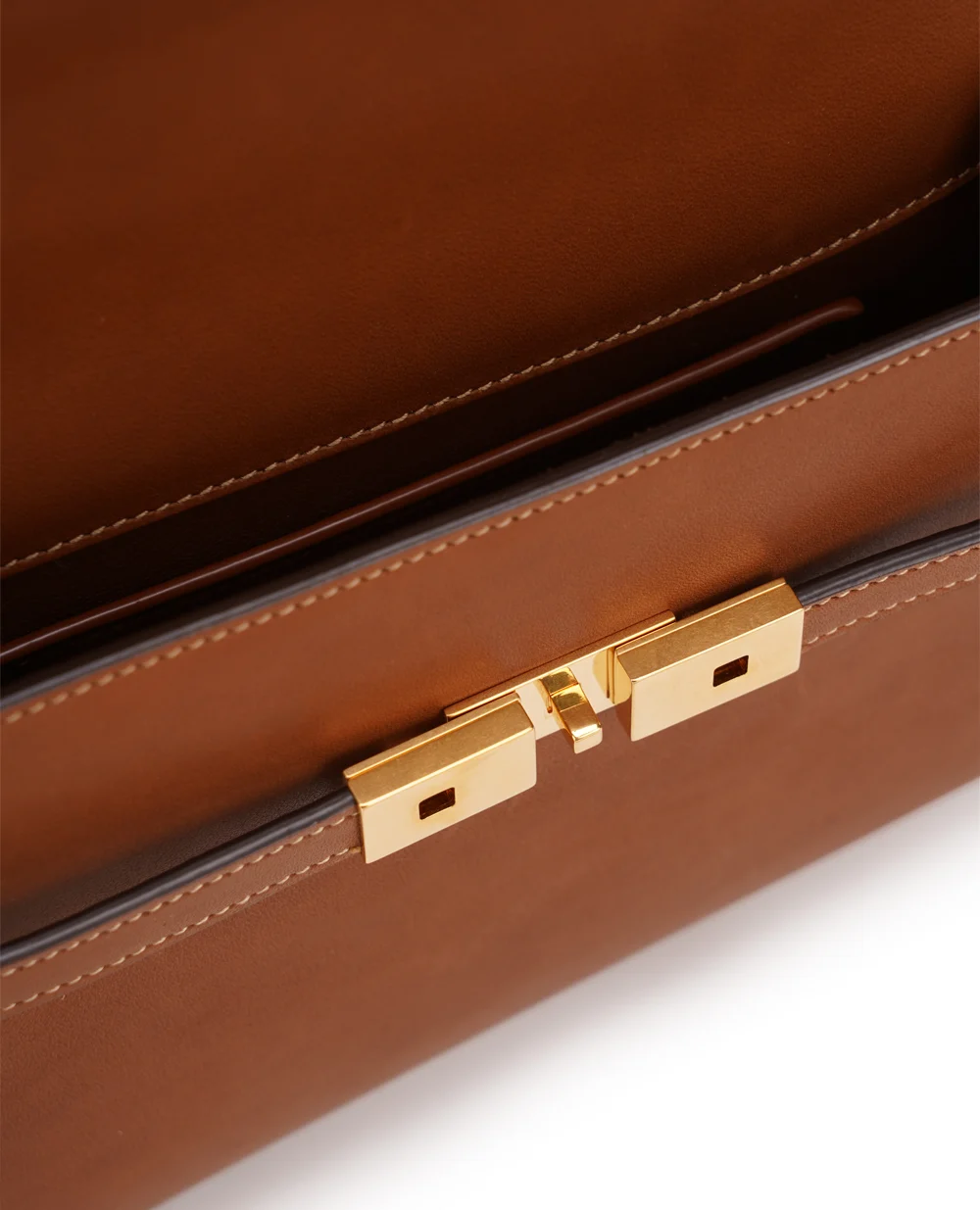 Кожаная сумка Manhattan Mini Saint Laurent 727766-AACQ3, коричневый цвет • Купить в интернет-магазине Kameron