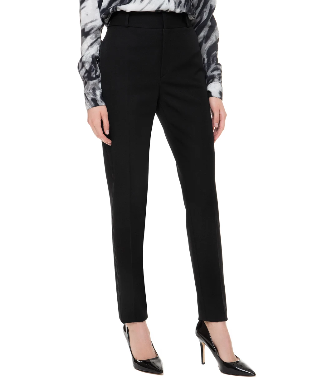 Шерстяные брюки Saint Laurent 482351-Y399W-, черный цвет • Купить в интернет-магазине Kameron