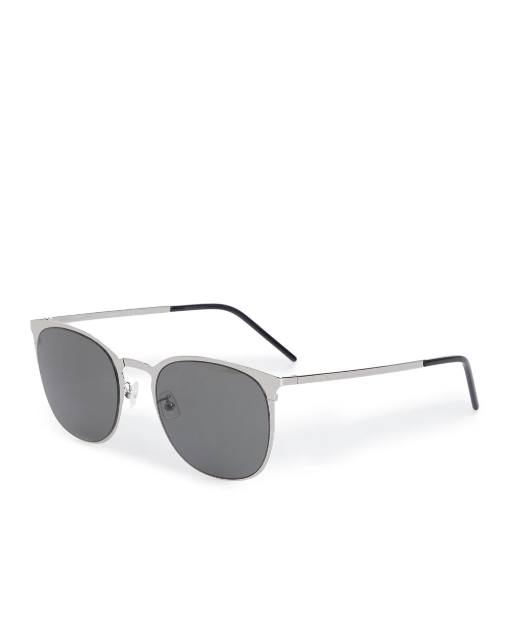 Солнцезащитные очки Saint Laurent SL 445/F SLIM-004, серебряный цвет • Купить в интернет-магазине Kameron