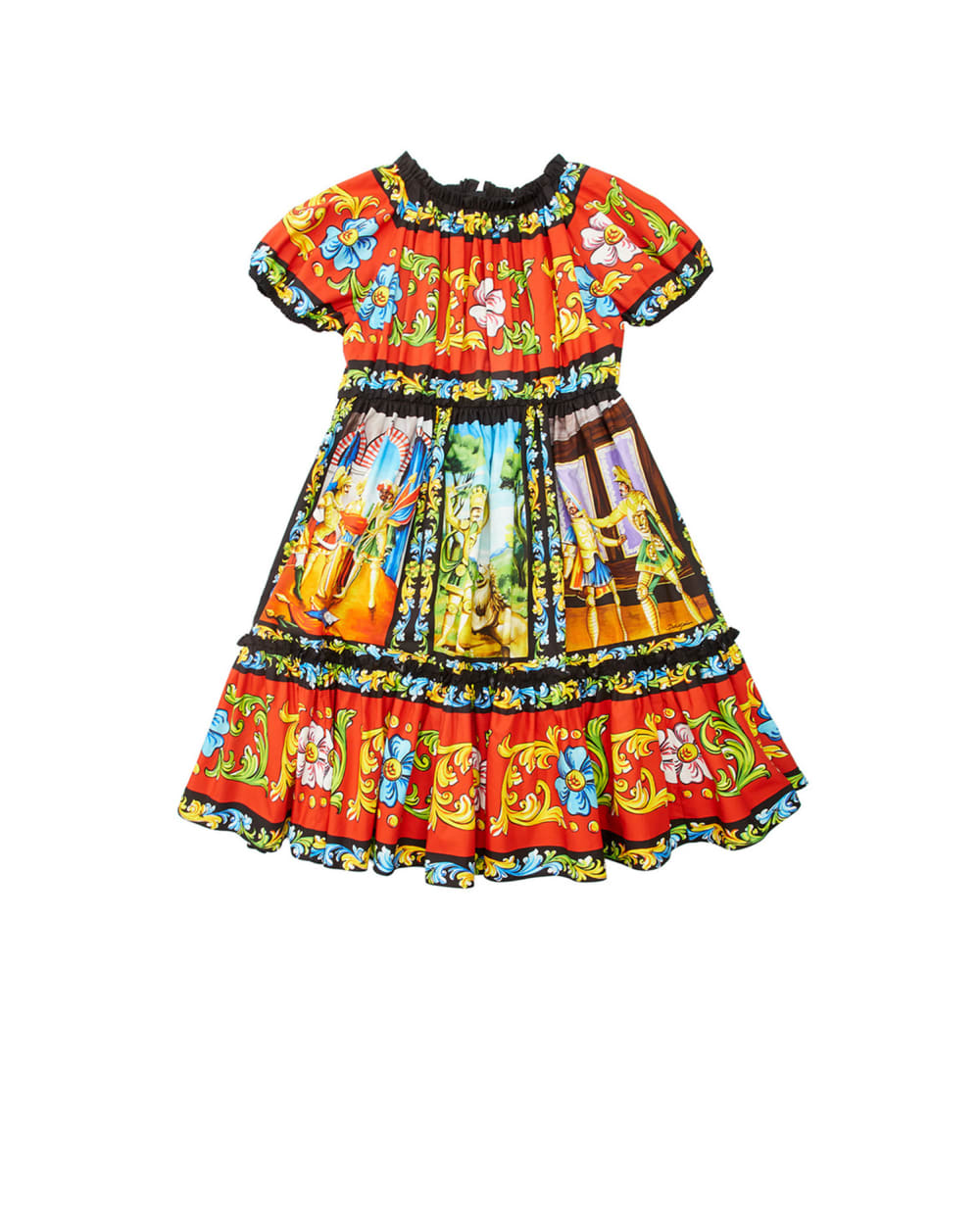 Детское платье Dolce&Gabbana Kids L52DC9-G7WLN-S-, разноцветный цвет • Купить в интернет-магазине Kameron