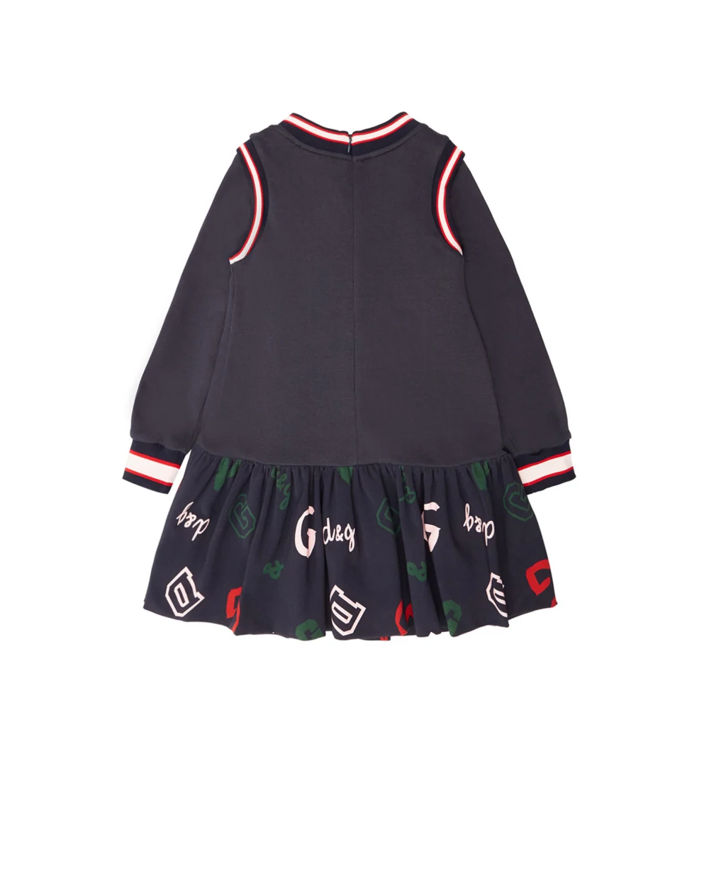 Платье Dolce&Gabbana Kids L5JD2A-G7WXH-B, синий цвет • Купить в интернет-магазине Kameron
