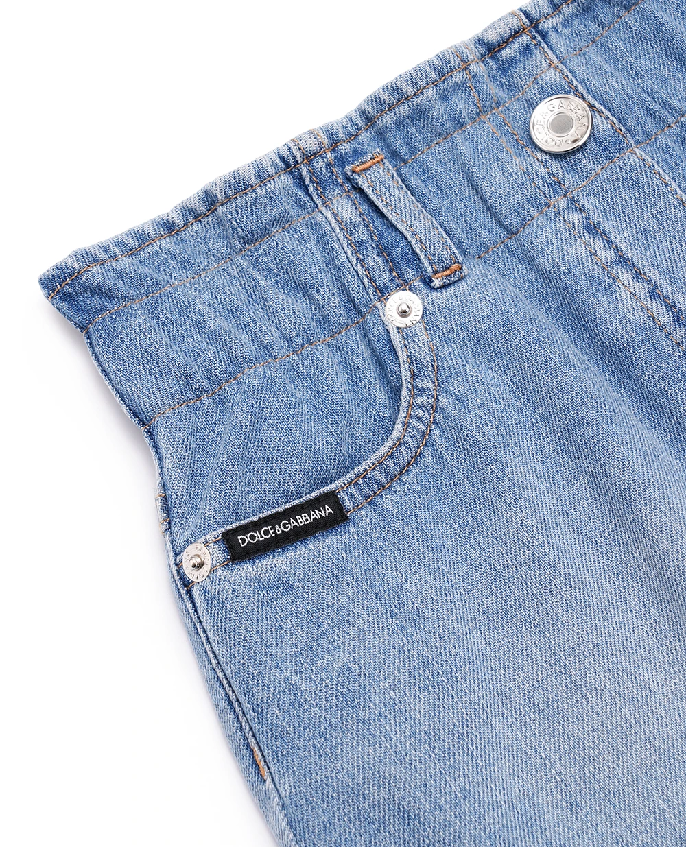 Дитяча спідниця Dolce&Gabbana Kids L55I22-LDC52-S, блакитний колір • Купити в інтернет-магазині Kameron