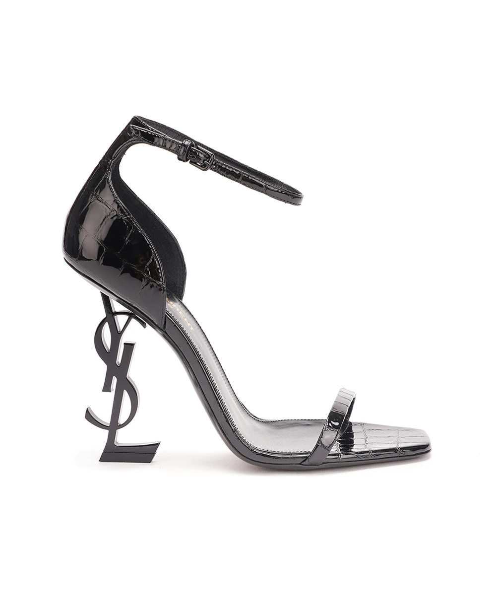 Кожаные босоножки Opyum Saint Laurent 557662-AACST, черный цвет • Купить в интернет-магазине Kameron