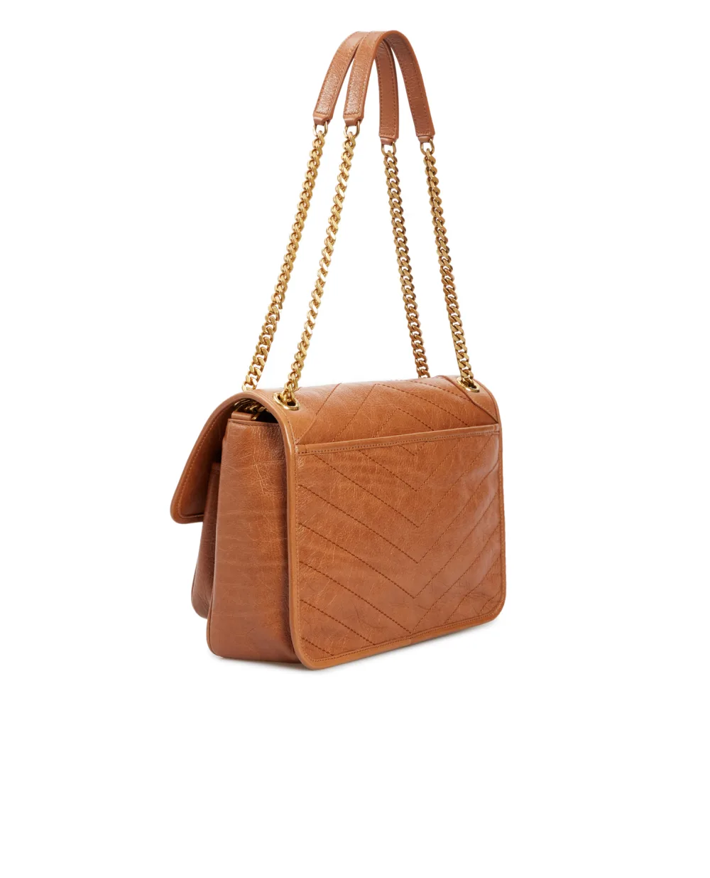 Кожаная сумка Niki medium Saint Laurent 633158-1YG07-, рыжий цвет • Купить в интернет-магазине Kameron